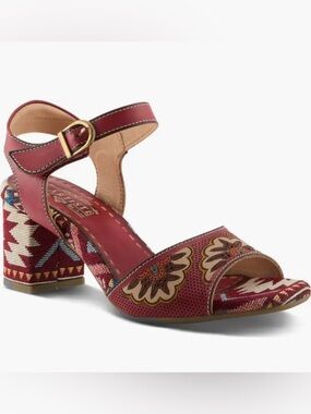 L'Artiste by Spring Step Sassyclass Ankle Strap Sandal sz 37